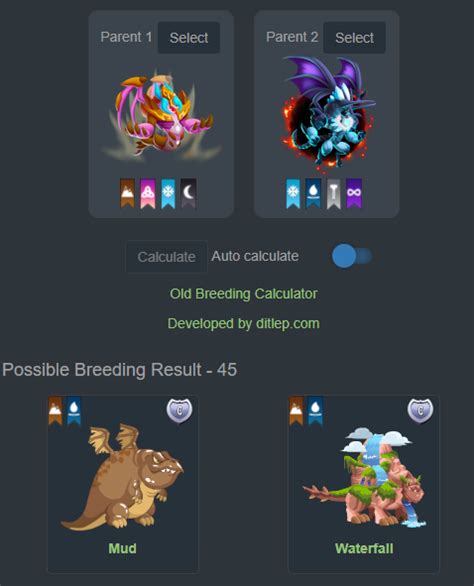 ditlep. com|Breeding Calculator .